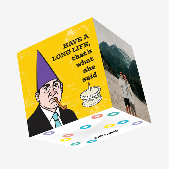 Have A Long Life Birthday Confetti-exploding Greetings Card