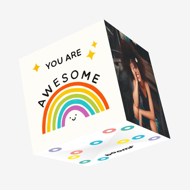 You Are Awesome Confetti-exploding Greetings Card
