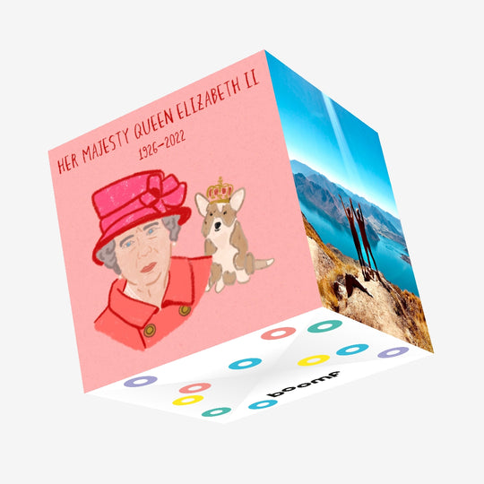 God Bless Our Queen Confetti-exploding Greetings Card