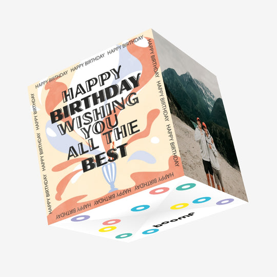 Milkshake Happy Birthday Confetti-exploding Greetings Card