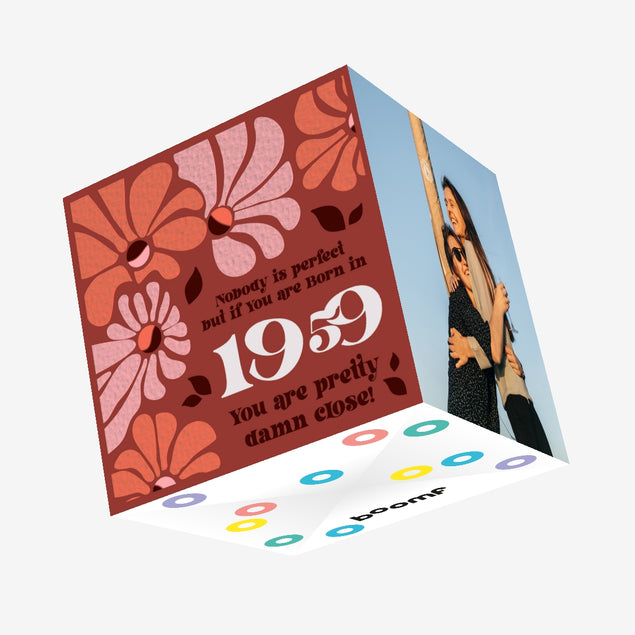 Happy Birthday Baby Boomer 1959 Confetti-exploding Greetings Card