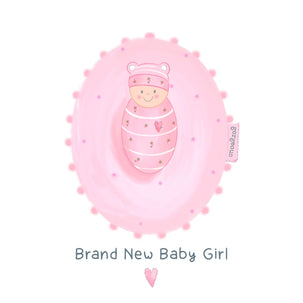 Baby Girl Greeting Card - 1