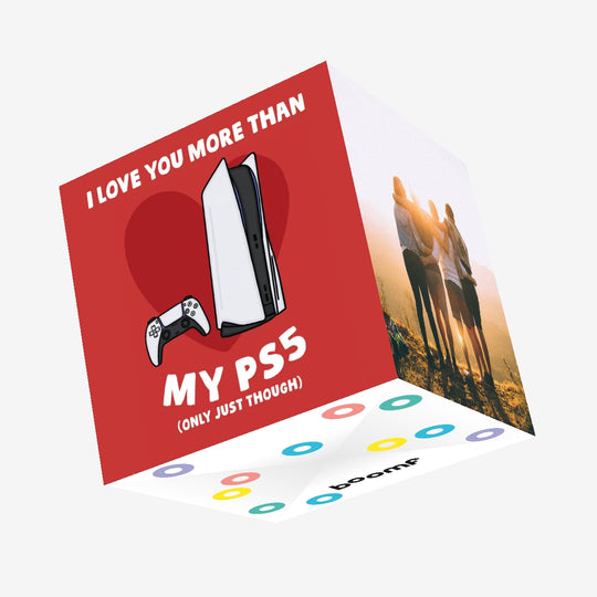 Love You More Than My PS5 Confetti-exploding Greetings Card