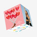 Happy Valentine's Day The One I Love Heart-Shaped Balloons Confetti-exploding Greetings Card