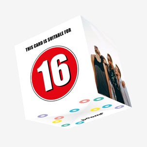 16th Birthday Confetti-exploding Greetings Card