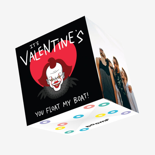 It's Valentine's You Float My Boat Pennywise Confetti-exploding Greetings Card