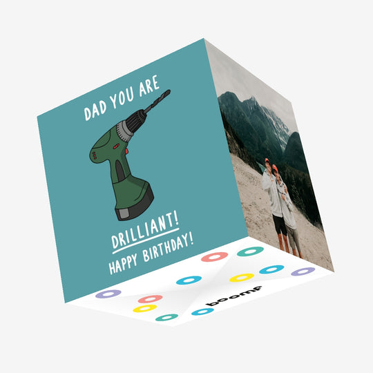Dad You Are Drilliant Birthday Confetti-exploding Greetings Card