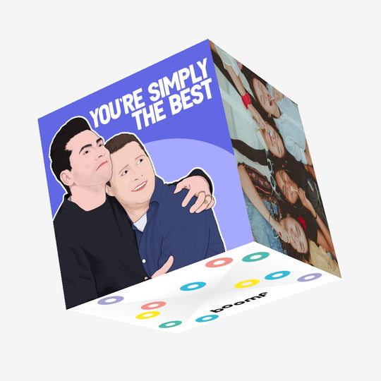 Simply The Best Confetti-exploding Greetings Card