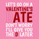 Valentine's Date Card