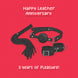Naughty Leather Anniversary Card