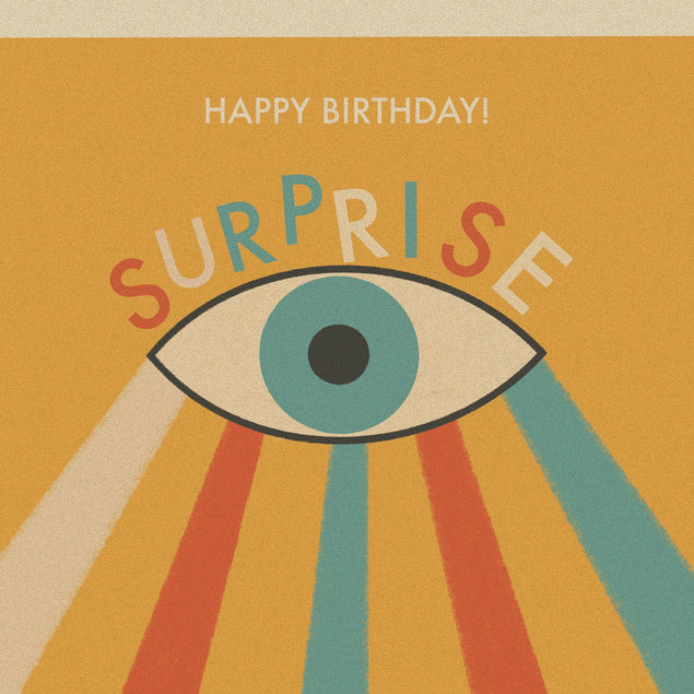 Happy Birthday Surprise Rainbow Eye Confetti-exploding Greetings Card