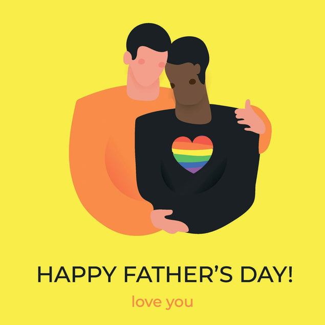 Father's Day Pride Confetti-exploding Greetings Card