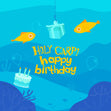 Holy Carp Happy Birthday Confetti-exploding Greetings Card
