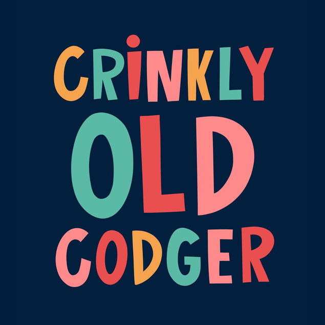 Crinkly Old Codger Birthday Confetti-exploding Greetings Card