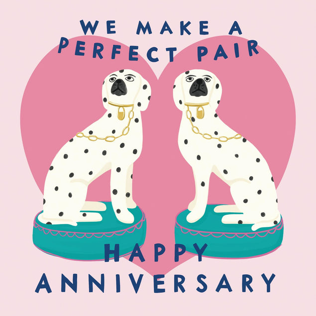 Perfect Pair Dalmatians Confetti-exploding Greetings Card