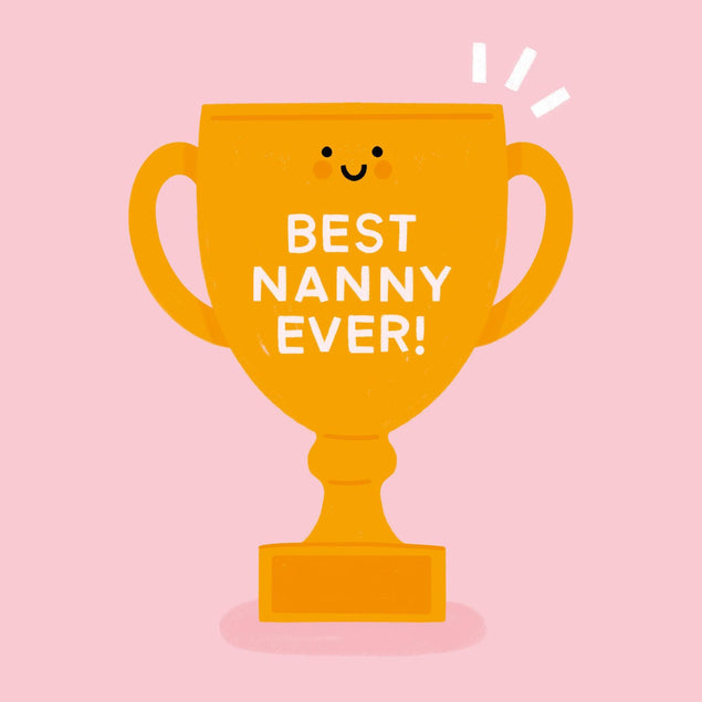 Best Nanny Ever! Confetti-exploding Greetings Card