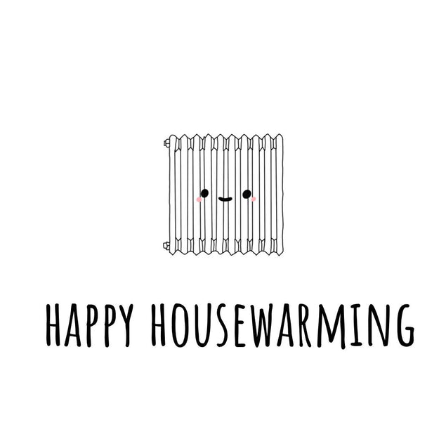 Happy Housewarming Radiator New House Confetti-exploding Greetings Card