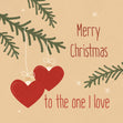 Hearts Merry Christmas To The One I Love Confetti-exploding Greetings Card