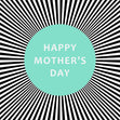 Happy Mother's Day Circle Confetti-exploding Greetings Card