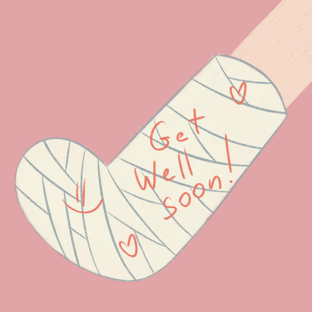 Get Well Soon Pink Background Confetti-exploding Greetings Card