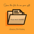 Happy Birthday File Not Found Confetti-exploding Greetings Card