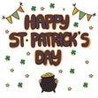 Little Pot Of Gold Shamrocks St. Patrick's Day Confetti-exploding Greetings Card