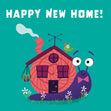 Happy New Home Snail Confetti-exploding Greetings Card