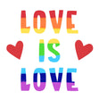 Love Is Love Confetti-exploding Greetings Card