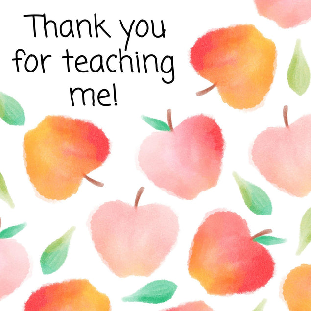 Thank You For Teaching Me Confetti-exploding Greetings Card