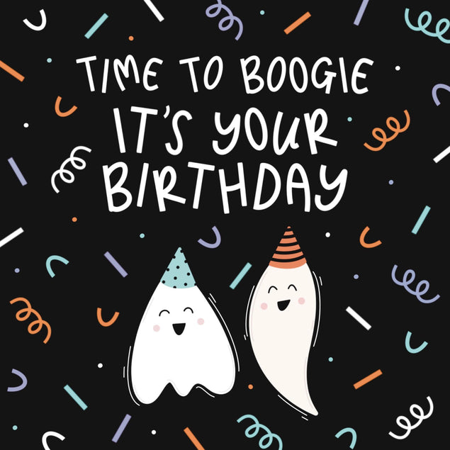 Time To Boogie Birthday Confetti-exploding Greetings Card