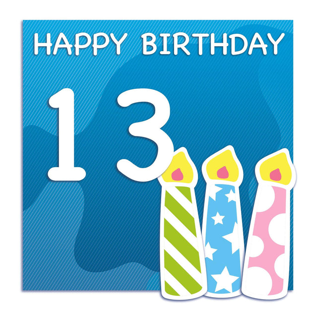 Happy 13th Birthday Confetti-exploding Greetings Card