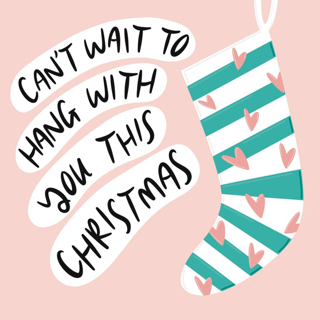 Can't Wait To Hang With You Christmas Confetti-exploding Greetings Card