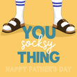You Socksy Thing Father's Day Confetti-exploding Greetings Card