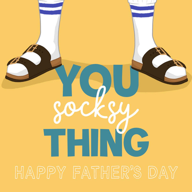 You Socksy Thing Father's Day Confetti-exploding Greetings Card