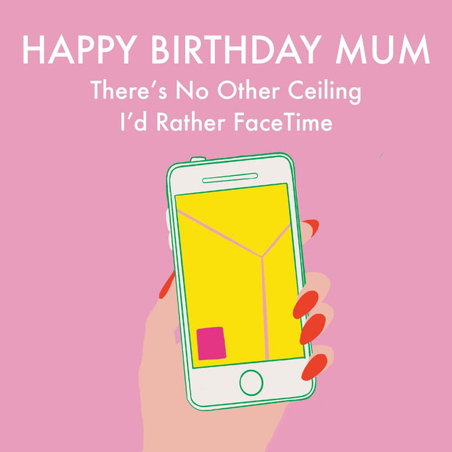 No Other Ceiling I'd Rather Facetime Confetti-exploding Greetings Card