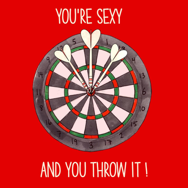 Darts At Heart Valentines Confetti-exploding Greetings Card