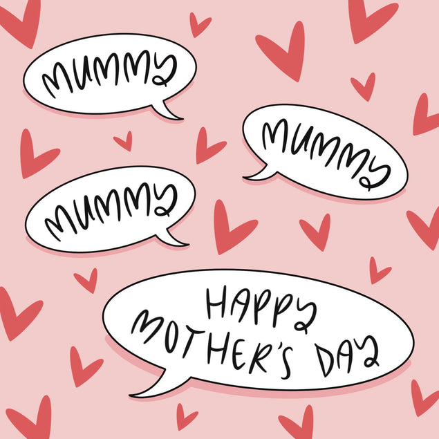 Mummy Mummy Mummy Confetti-exploding Greetings Card