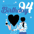 Wish You Happy 94th Birthday Confetti-exploding Greetings Card