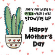 Happy Mother's Day Sorry For Being A Prick Confetti-exploding Greetings Card