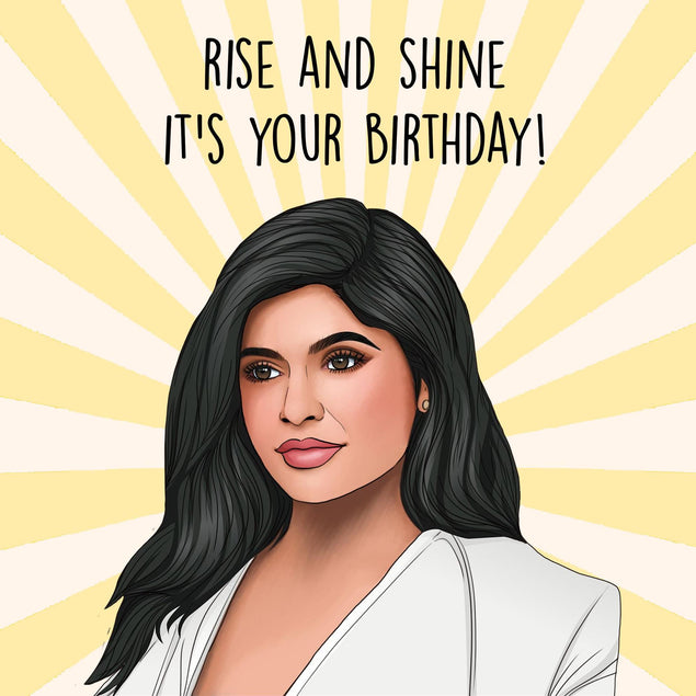 Kylie Rise and Shine Confetti-exploding Greetings Card