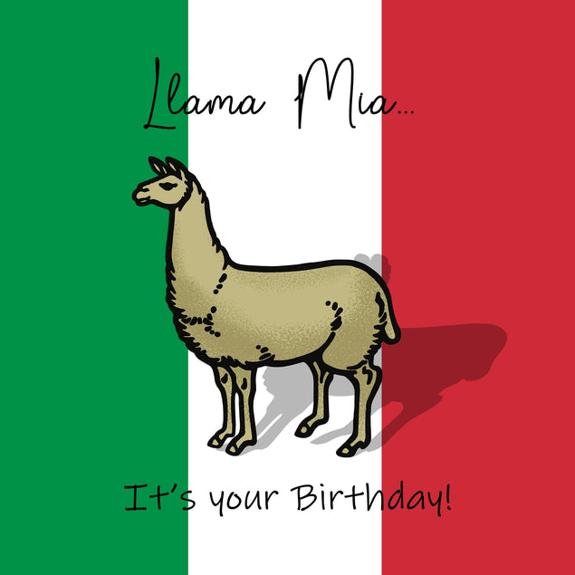 It's Your Birthday Llama Mia Confetti-exploding Greetings Card