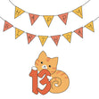 Birthday Cat 13 Confetti-exploding Greetings Card