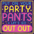 Let's Go Out Out Confetti-exploding Greetings Card