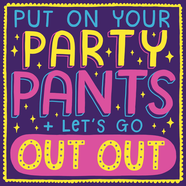 Let's Go Out Out Confetti-exploding Greetings Card