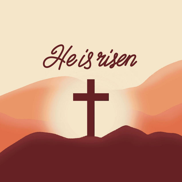 He Is Risen Confetti-exploding Greetings Card