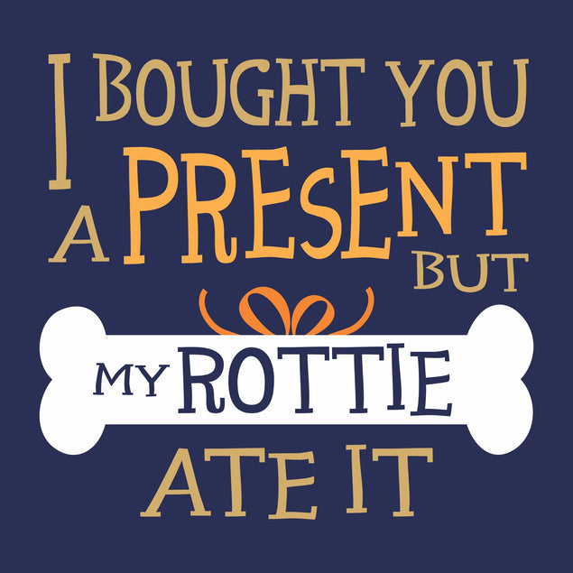 Happy Birthday I Bought You A Present But My Rottie Ate It Confetti-exploding Greetings Card