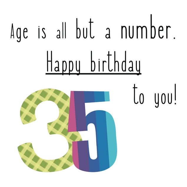 Happy 35th Birthday To You! Confetti-exploding Greetings Card