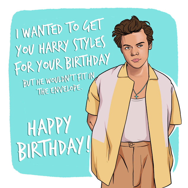 Harry Styles Happy Birthday Confetti-exploding Greetings Card