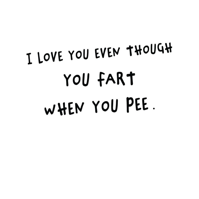 Fart When You Pee Confetti-exploding Greetings Card