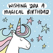 Wishing you a magical birthday Confetti-exploding Greetings Card